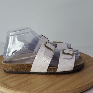 Geox Respira Brionia Slide Sandals Off White Women's Size EU 35